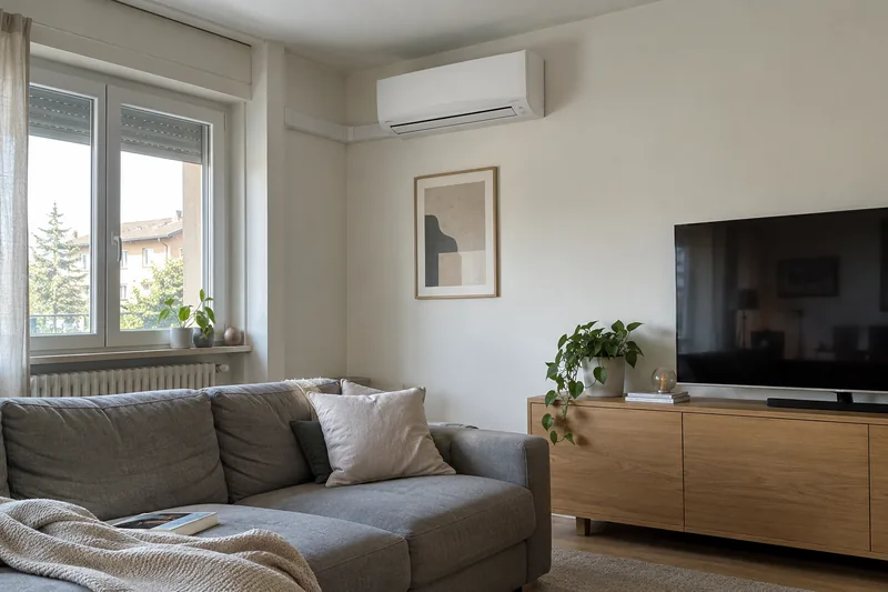 Configurazione illustrativa: Un clima che si integra nella casa.